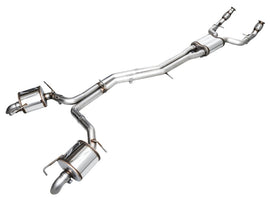 AWE Audi 2019-2023 C8 A6/A7 3.0T Touring Edition Cat-back Exhaust- Turn Downs - Mo-Moto