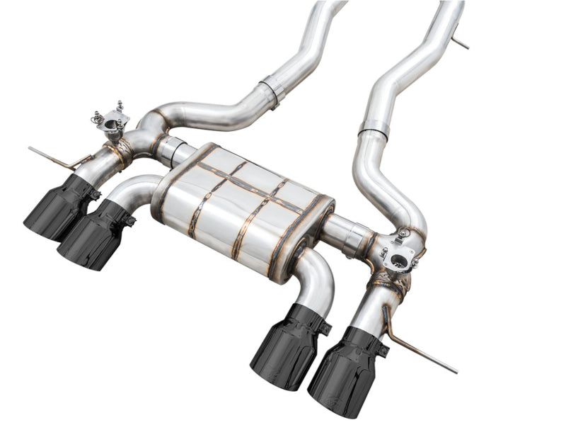 AWE SwitchPath Catback Exhaust for BMW G8X M3/M4 - Diamond Black Tips - Mo-Moto