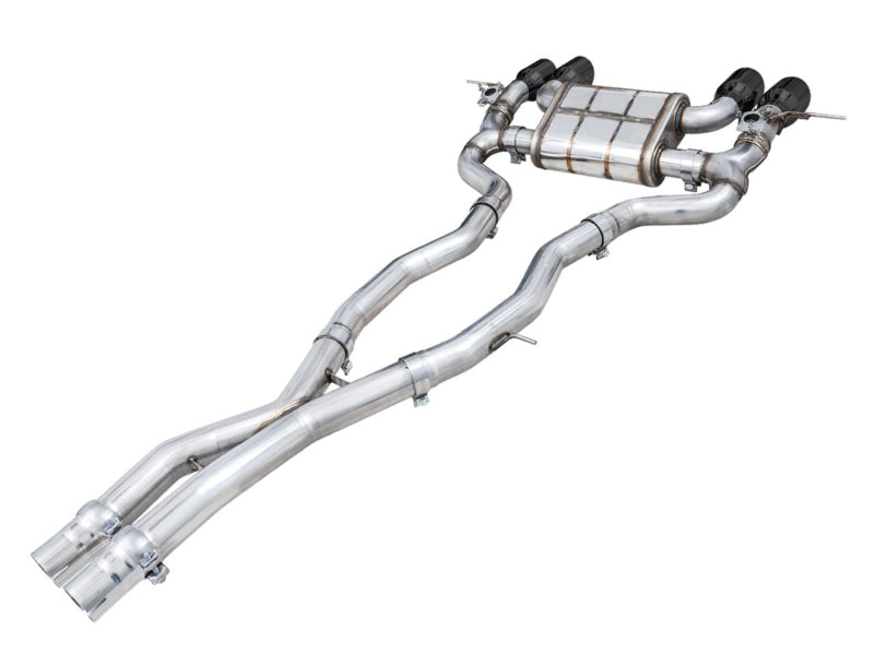 AWE SwitchPath Catback Exhaust for BMW G8X M3/M4 - Diamond Black Tips - Mo-Moto