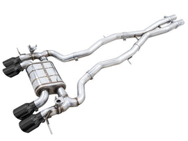AWE SwitchPath Catback Exhaust for BMW G8X M3/M4 - Diamond Black Tips - Mo-Moto