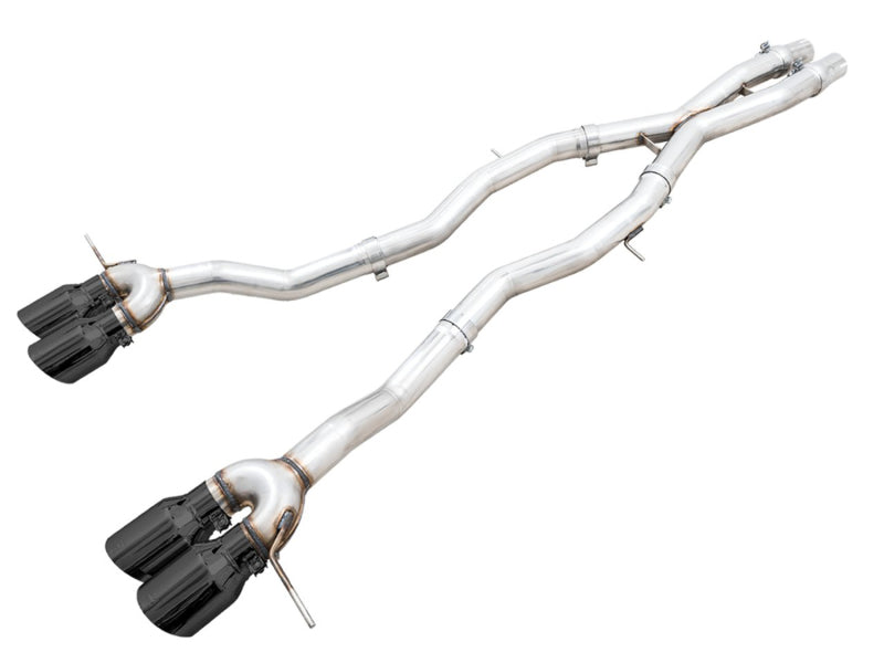 AWE Track Edition Catback Exhaust for BMW G8X M3/M4 - Diamond Black Tips - Mo-Moto