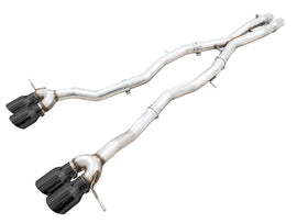 AWE Track Edition Catback Exhaust for BMW G8X M3/M4 - Diamond Black Tips - Mo-Moto
