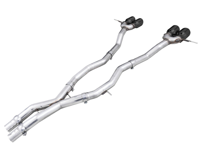 AWE Track Edition Catback Exhaust for BMW G8X M3/M4 - Diamond Black Tips - Mo-Moto