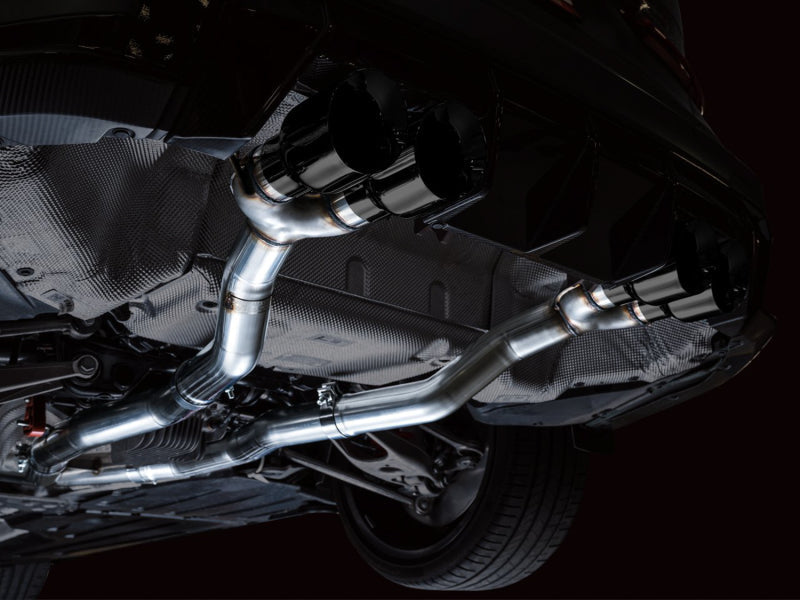 AWE Track Edition Catback Exhaust for BMW G8X M3/M4 - Diamond Black Tips - Mo-Moto