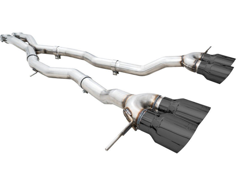 AWE Track Edition Catback Exhaust for BMW G8X M3/M4 - Diamond Black Tips - Mo-Moto