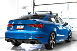 AWE Tuning 17-19 Audi RS3 8V Track Edition Exhaust - Diamond Black Tips RS-Style Tips - Mo-Moto