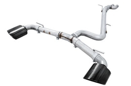 AWE Tuning 17-19 Audi RS3 8V Track Edition Exhaust - Diamond Black Tips RS-Style Tips - Mo-Moto
