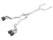 Load image into Gallery viewer, AWE Tuning 18-19 BMW M5 (F90) 4.4T AWD Cat-back Exhaust - Track Edition (Diamond Black Tips) - Mo-Moto