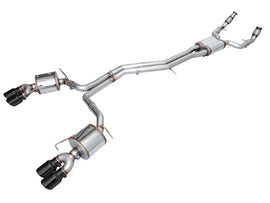 AWE Tuning 19-23 Audi C8 S6/S7 2.9T V6 AWD Touring Edition Exhaust - Diamond Black Tips - Mo-Moto