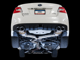 AWE Tuning 2015+ Subaru WRX VA Sedan Touring Edition Exhaust - Chrome Silver Tips (102mm) - Mo-Moto