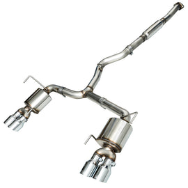 AWE Tuning 2015+ Subaru WRX VA Sedan Touring Edition Exhaust - Chrome Silver Tips (102mm) - Mo-Moto