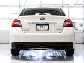 AWE Tuning 2015+ Subaru WRX VA Sedan Touring Edition Exhaust - Diamond Black Tips (102mm) - Mo-Moto
