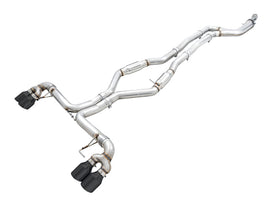 AWE Tuning 2019+ BMW M340i (G20) Track Edition Exhaust - Quad Diamond Black Tips - Mo-Moto