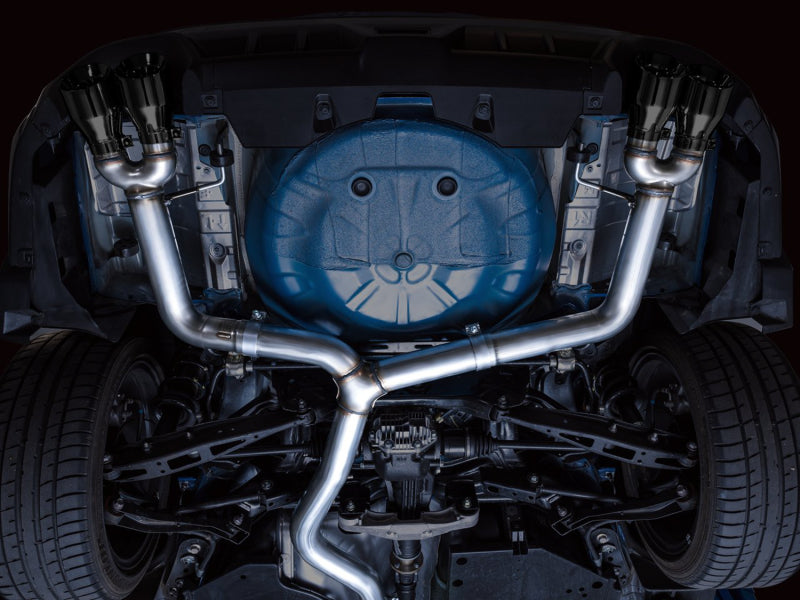 AWE Tuning 2022+ VB Subaru WRX Track Edition Exhaust - Diamond Black Tips - Mo-Moto