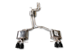 AWE Tuning Audi 8R SQ5 Touring Edition Exhaust - Quad Outlet Diamond Black Tips - Mo-Moto