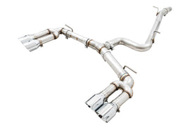 AWE Tuning Audi 8V S3 Track Edition Exhaust w/Chrome Silver Tips 102mm - Mo-Moto