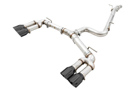 AWE Tuning Audi 8V S3 Track Edition Exhaust w/Diamond Black Tips 102mm - Mo-Moto