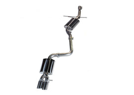 AWE Tuning Audi B8 A4 Touring Edition Exhaust - Single Side Polished Silver Tips - Mo-Moto