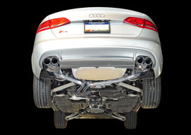 AWE Tuning Audi B8 / B8.5 S4 3.0T Touring Edition Exhaust - Chrome Silver Tips (90mm) - Mo-Moto