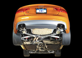 AWE Tuning Audi B8.5 S5 3.0T Touring Edition Exhaust System - Diamond Black Tips (90mm) - Mo-Moto