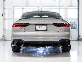 AWE Tuning Audi B9 RS5 Touring Edition Exhaust - w/ Diamond Black RS Tips - Mo-Moto