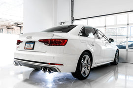 AWE Tuning Audi B9 S5 Sportback Track Edition Exhaust - Non-Resonated (Black 102mm Tips) - Mo-Moto