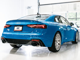 AWE Tuning Audi B9.5 RS5 Sportback Non-Resonated Touring Edition Exhaust - RS-Style Diamond Blk Tips - Mo-Moto