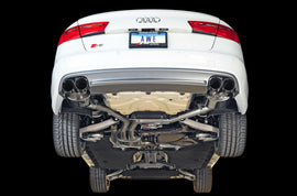 AWE Tuning Audi C7 / C7.5 S6 4.0T Touring Edition Exhaust - Diamond Black Tips - Mo-Moto