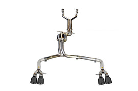 AWE Tuning Audi C7 / C7.5 S6 4.0T Track Edition Exhaust - Diamond Black Tips - Mo-Moto