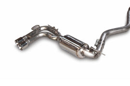 AWE Tuning BMW F3X N20/N26 328i/428i Touring Edition Exhaust Quad Outlet - 80mm Chrome Silver Tips - Mo-Moto