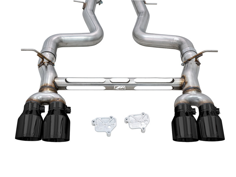 AWE Tuning BMW F8X M3/M4 Track Edition Catback Exhaust - Diamond Black Tips - Mo-Moto