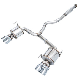 AWE Tuning Subaru STI VA / WRX GV / STI GV Sedan Touring Edition Exhaust - Chrome Silver Tip (102mm) - Mo-Moto