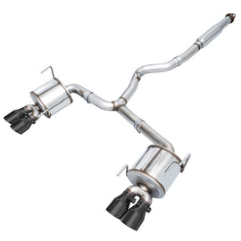 AWE Tuning Subaru STI VA / WRX GV / STI GV Sedan Touring Edition Exhaust - Diamond Black Tip (102mm) - Mo-Moto