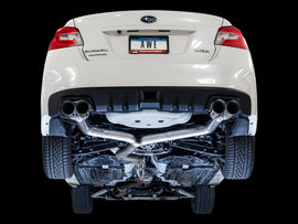 AWE Tuning Subaru WRX/STI VA/GV Sedan Track Edition Exhaust - Chrome Silver Tips (102mm) - Mo-Moto