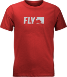 Fly Youth Primary Tee Red Ym