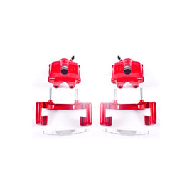 Power Stop 01-05 BMW 320i Front Red Calipers w/Brackets - Pair