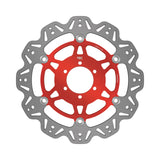 EBC 07-08 Ducati Monster 400 ie Japan Front Left/Right Vee Floating Red Rotor