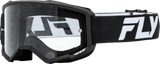 Focus Goggle Black/White W/ Clear Lens