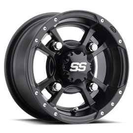 ITP SS 112 9x8 / 4x110 BP / 3+5 Offset Black Wheel