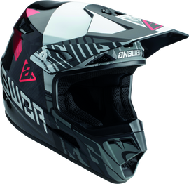Answer AR3 Ronin Helmet Black/White/Crimson - XL