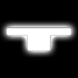 ORACLE Lighting Universal Illuminated LED Letter Badges - Matte Wht Surface Finish - T SEE WARRANTY