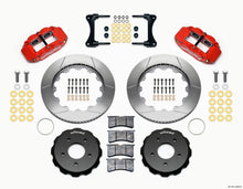 Load image into Gallery viewer, Wilwood Narrow Superlite 4R Front Hat Kit 14.00in Red 2007-Up Jeep Wrangler