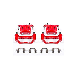 Power Stop 03-04 Infiniti M45 Front Red Calipers w/Brackets - Pair