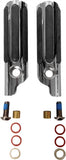 Clamp-On Pegs Chr W/ Rubber Strips