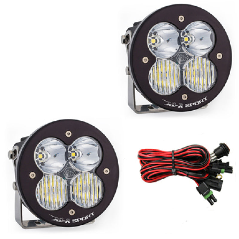 Baja Designs XL R Sport Series Driving Combo Pattern Pair LED Light Pods - Clear - Mo-Moto