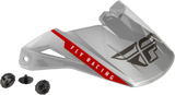 Kinetic Drift Helmet Visor Charcoal/Lite Grey/Red