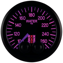 Load image into Gallery viewer, Autometer Stack Pro Control 52mm 100-260 deg F Water Temp Gauge - Black (1/8in NPTF Male)