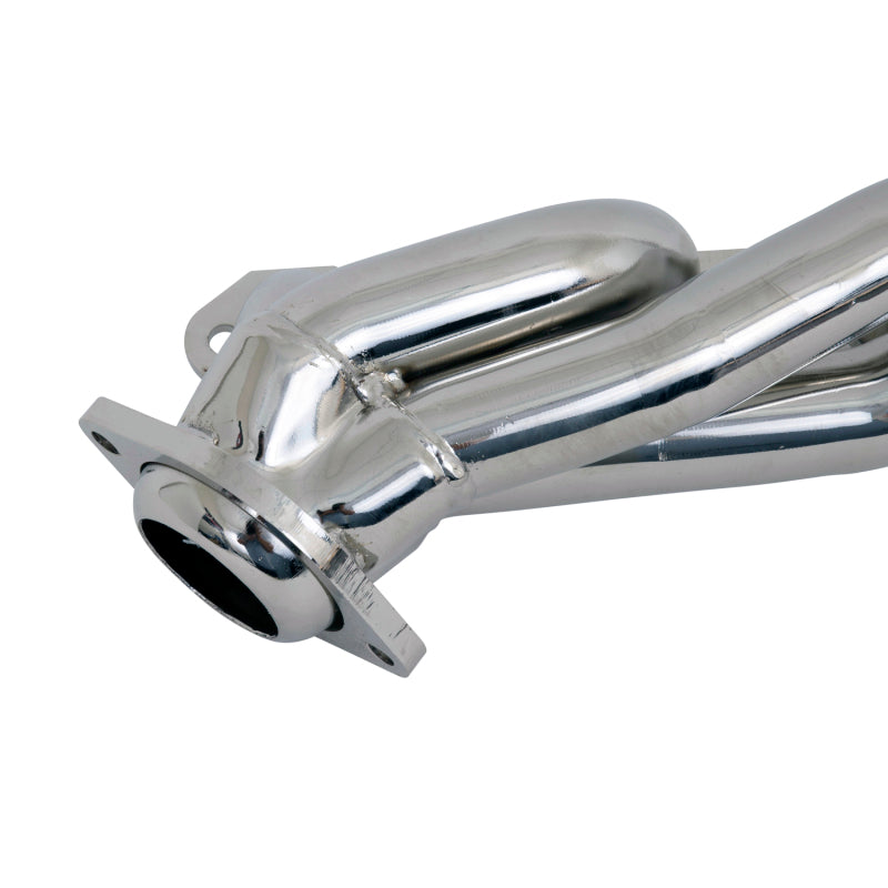 BBK 87-95 Ford F150 Truck 5.0 302 Shorty Unequal Length Exhaust Headers - 1-5/8 Silver Ceramic - Mo-Moto