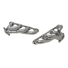 BBK 87-95 Ford F150 Truck 5.0 302 Shorty Unequal Length Exhaust Headers - 1-5/8 Silver Ceramic - Mo-Moto