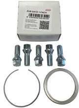 Load image into Gallery viewer, BBS PFS KIT - Audi - Includes 82mm OD - 66.5mm ID Ring / 82mm Clip / Lug Bolts - Mo-Moto